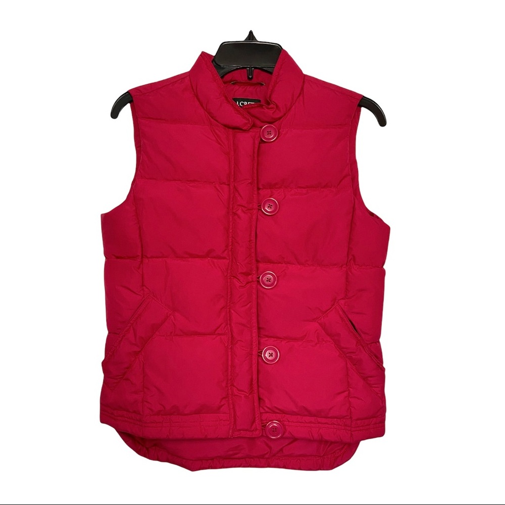 J. Crew Down Filled Barbie Pink Puffer Vest XS